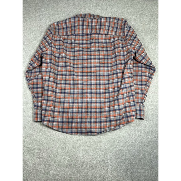 UNTUCKit Long Sleeve Plaid Flannel Button Up Shirt Size 3XL gray‎ Orange Blue - Picture 6 of 6